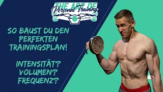 So baust DU den perfekten Trainingsplan! Volumen? Intensität? Frequenz? Übungsauswahl? Reihenfolge?