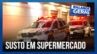 Assaltantes baleiam funcionário durante roubo em supermercado | Balanço Geral Manhã