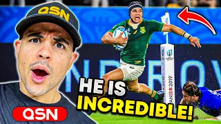 American Reacts to Cheslin Kolbe's INCREDIBLE Highlights! (My Favourite Rugby Player)