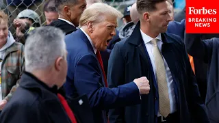 BREAKING NEWS: Trump Pays Surprise Visit To Union Construction Workers In NYC Before Trial Hearing