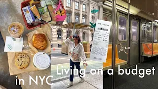 WHAT I SPEND IN A WEEK IN NYC AS A 24 YEAR OLD *very BUDGETED + REALISTIC*