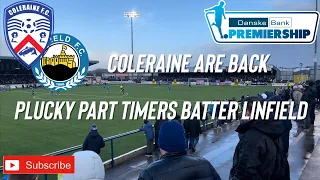 COLERAINE TANK LINFIELD | GLENTORAN GO TOP | IRISH LEAGUE VLOG