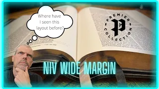 NIV Wide Margin Bible - Premier Collection - Black Goatskin