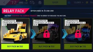 Asphalt 9 Lamborghini Countach LPI 800-4 Relays Card Packs Opening