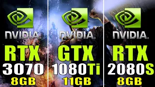 RTX 3070 vs GTX 1080Ti vs RTX 2080 SUPER || INTEL i7 10700K || PC GAMES TEST ||