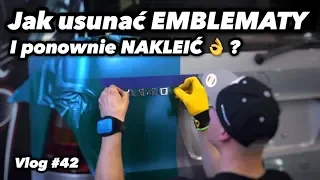 Jak usunąć i nakleić EMBLEMATY w tym samym miejscu? - Vlog #42