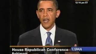 President Obama's Speech at the House Republican retreat in Baltimore.