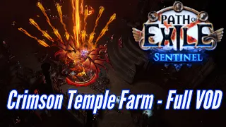 Crimson Temple Farm Session | EASY Alch and Go Strat, Curency Farm | Path of Exile Sentinel 3.18 PoE