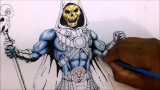 How to draw SKELETOR ( speed drawing- my version)