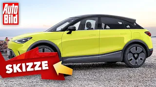 Smart #2 (2022) | Bringt Smart eine Coupé-Variante des #1? | Skizze