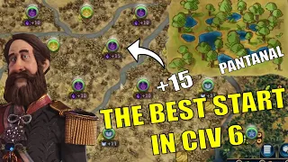 Is This The BEST Start TSL Civ 6 Has To Offer? Try Yourself! #1 TSL Huge Earth Brazil (Deity Civ 6)