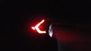My 2020 Honda Civic Hatchback Night Tour with LED lighting