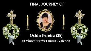 Final Journey of Oshin Pereira (28) Valencia, Mangalore │  St Vincent Ferrer Church , Valencia