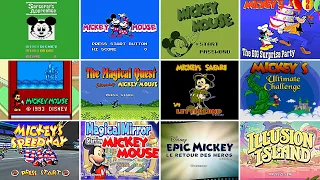 Evolution of Start-Screen in Mickey Mouse Games (1983 - 2023)
