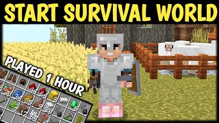 HOW TO START MINECRAFT SURVIVAL WORLD IN HINDI || MINECRAFT TIPS AND TRICKS ||