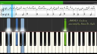 AURORA - Cure for Me - piano tutorial + sheet music by Antonio De Angelis