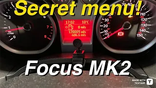 Focus Mk2 Secret Menu!