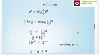 How to calculate Half-life of radioactive substances.