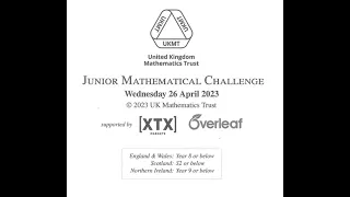 UKMT Junior Maths Challenge 2023