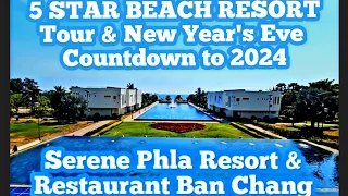 A full tour of a 5 star beach resort on the Gulf Of Thailand New Year's Eve night. #countdown2024