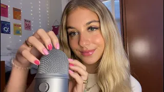 ASMR Mic Scratching, Tapping and Mouth Sounds 🌙 Whispering