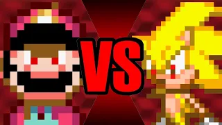 Devil Mario vs Super Sonic (Sprite Animation)