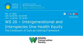 WS 20 – Intergenerational and Interspecies One Health Equity