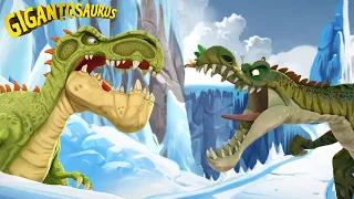 Giganto saves the dinos from Spino | WINTER Compilation | Gigantosaurus in English