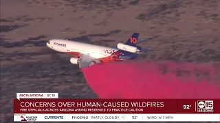 Concerns over human-caused wildfires
