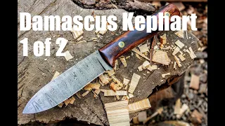 Forging A Kephart Bushcraft Knife In Damascus Pattern Welded Steel Knifemaking and Bladesmithing