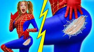 ¡MI NIÑERA ES SPIDERWOMAN! ADOPTAMOS UNA NIÑERA || La niñera es una superheroína por 123 GO! TRENDS