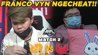 FRANCO VYN TERLALU GILA!! WAJIB DIBAN KALO KAYA GINI MAH!! - RRQ VS BTR MATCH 2