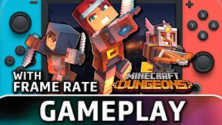 Minecraft Dungeons | Nintendo Switch Gameplay & Frame Rate