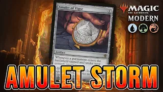 AMULET STORM IS BACK! Amulet of Vigor + Escape to the Wilds — Modern Combo | Magic: The Gathering