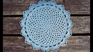 How To Crochet Round Doily Placemat