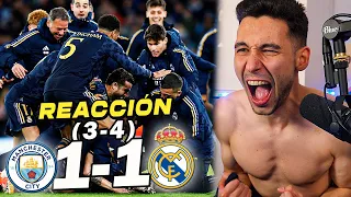 REACCIONES DE UN HINCHA Manchester City vs Real Madrid 1-1 (3-4) *A SEMIFINALES*