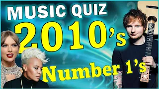 2010-2019 Number 1 Hits! | Guess The Song Music Quiz 🎵