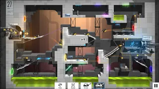 Bridge Constructor Portal   Portal Proficiency DLC   level 27 low budget solution