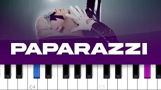 Lady Gaga - Paparazzi (piano tutorial)