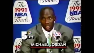 MICHAEL JORDAN 1991 NBA FINALS GAME 2 - POST GAME INTERVIEW