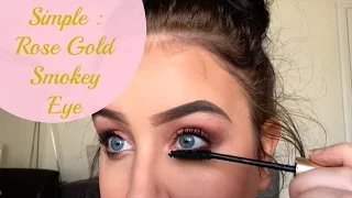 ROSE GOLD SMOKEY EYE | FOR BEGINNERS | SOPHIESAYSBEAUTY