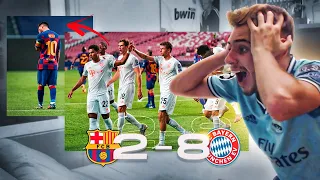 😱¡HUMILLACIÓN HISTÓRICA! REACCIÓN de un MADRIDISTA al FC BARCELONA 2-8 BAYERN - UCL (Cuartos)