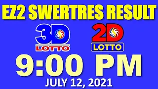 9pm EZ2 Swertres Result July 12, 2021 (2D Lotto, 3D Lotto Result Today)