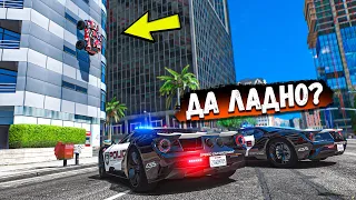 ПОЛИЦЕЙСКИЕ ПОГОНИ В GTA 5 ONLINE! ДЖИП НА ОГРОМНЫХ КОЛЕСАХ ПРОТИВ КОПОВ НА FORD GT!