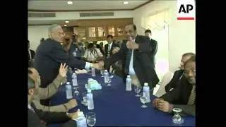 Sri Lankan and Tamil Tigers negotiators at round table