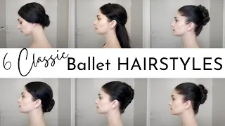 6 Ballet Hairstyles - High & Low Bun, EASY French Twist + Giselle/Juliet/Sugarplum | Kathryn Morgan