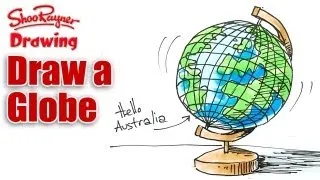 How to draw a Globe Real Easy