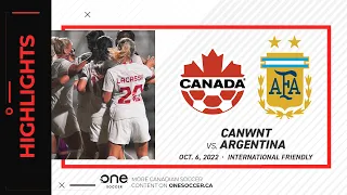 HIGHLIGHTS: CanWNT vs. Argentina (Oct. 6, 2022)