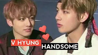 Taekook - Jungkook staring at taehyung ( intimate vs soft)