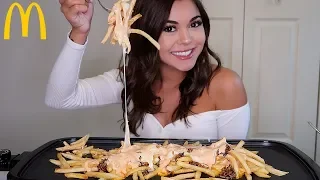 MCDONALDS ANIMAL STYLE FRIES MUKBANG!! | Steph Pappas